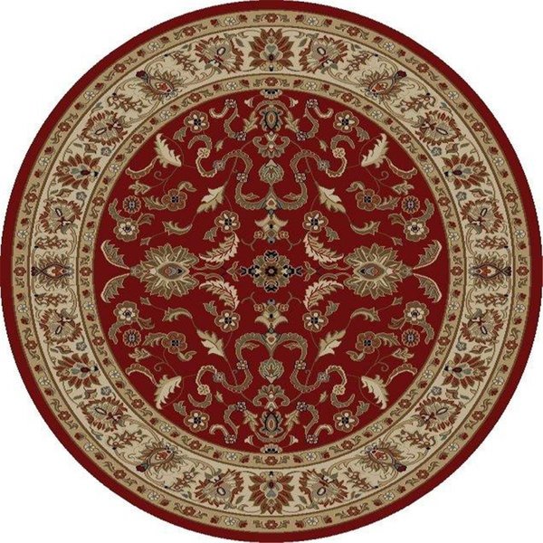 Concord Global 5 ft. 3 in. Ankara Agra - Round, Red 65100